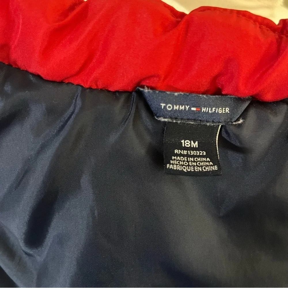 Tommy Hilfiger Red Puffer Vest | 18M